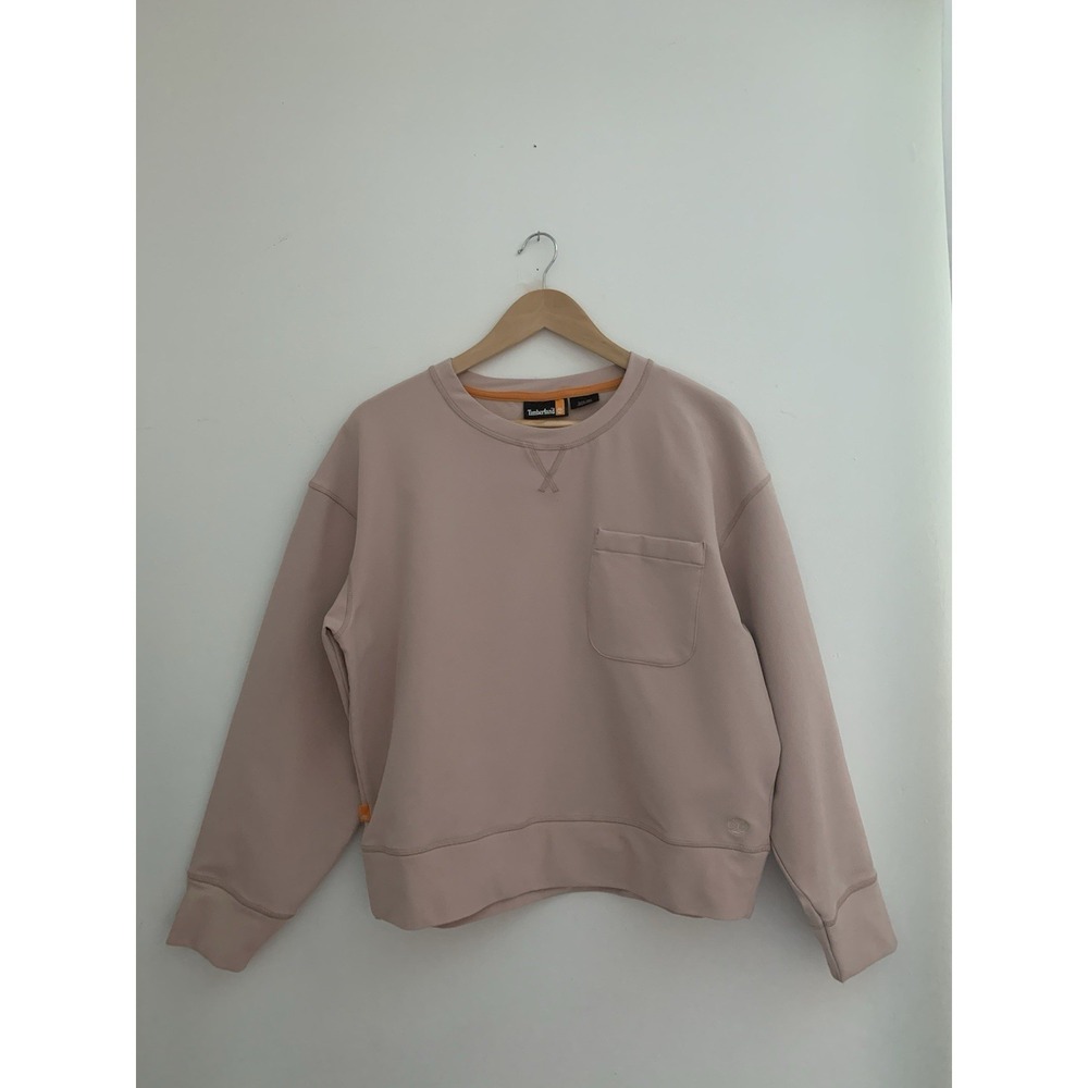 Timberland Timberloop Hybrid Sweatshirt Women's Size M Light Pink Normcore